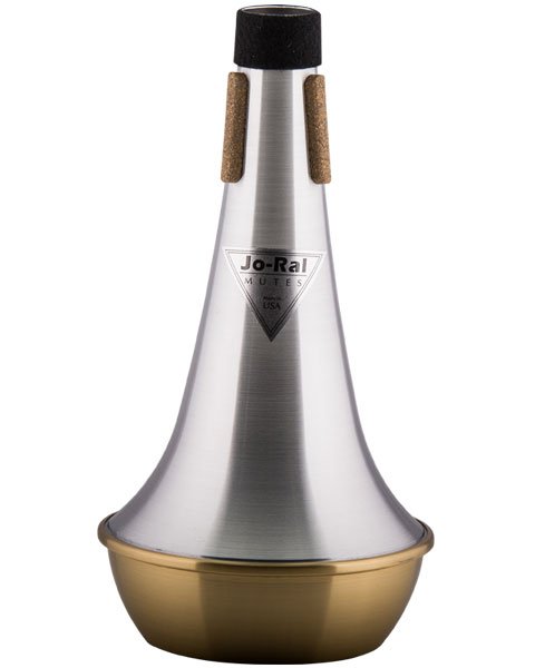 Jo Ral Straight Mute Bass-Trombone Aluminium med Messingbund TRB4B