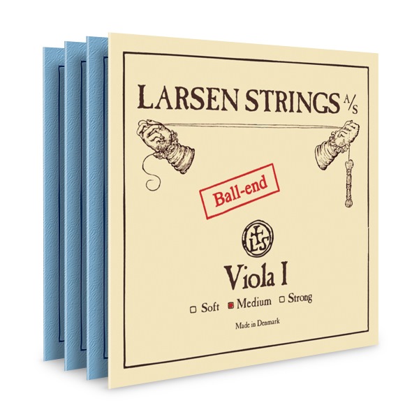 Larsen Original bratsch/viola strengesæt, Medium med ball end